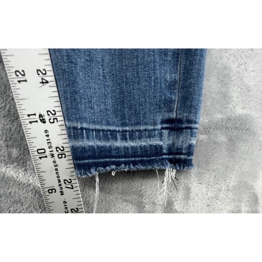 Lucky Brand Ava Skinny Jeans Women 28 Blue Mid Rise Stretch Raw Hem Denim - Picture 4 of 10